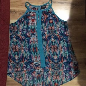 Nicole Miller spaghetti strapped shirt.